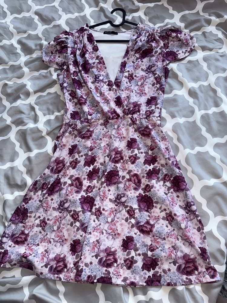 Mohito sukienka w kwiaty kwiatowy print rozm. 42 XL