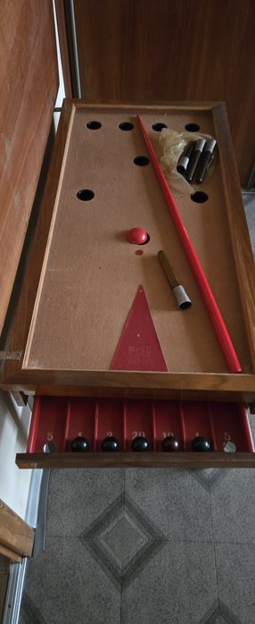 Stół,Ława, bilard z grzybkiem PRL
