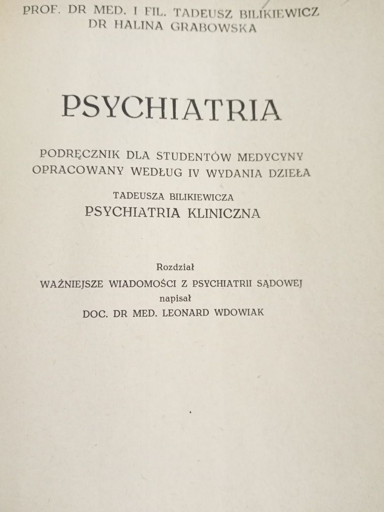Podręcznik Psychiatria