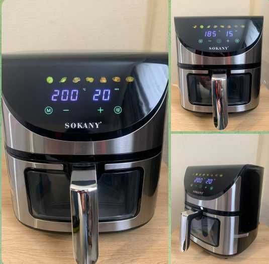 Аерофритюрниця Rainberg 3500W електрична повітряна Аерогриль на 8 л