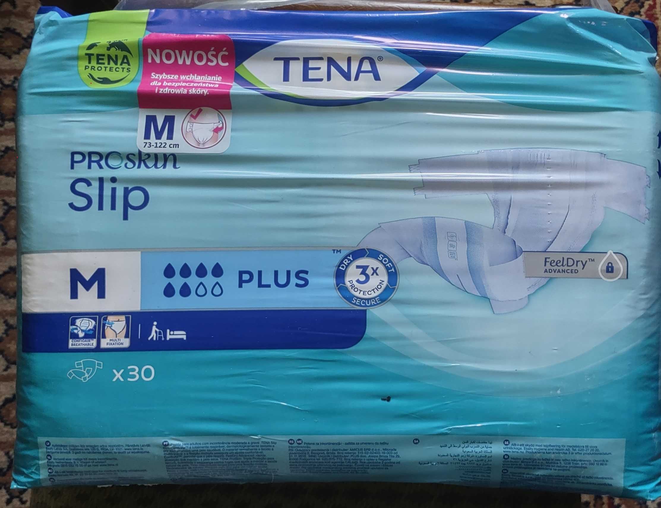 Tena Slip Pro skin Plus, pieluchomajtki rozmiar M 30 sztuk plus