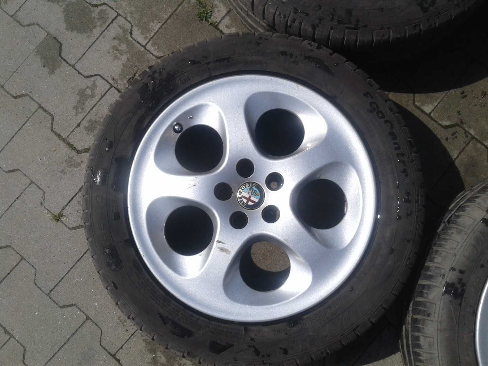 Alufelgi 16 5x98 Alfa Fiat Lancia Peugeot Opony Fulda Lato 205 55 R16