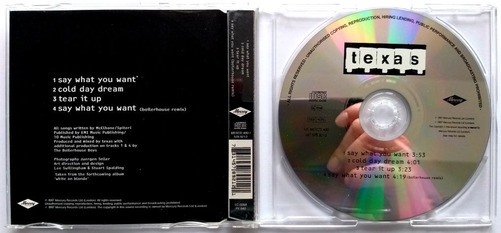 CD Texas Say What You Want 1997r