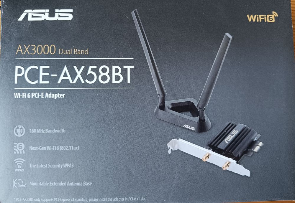 Продам WiFi 6 адаптер ASUS PCE-AX58BT