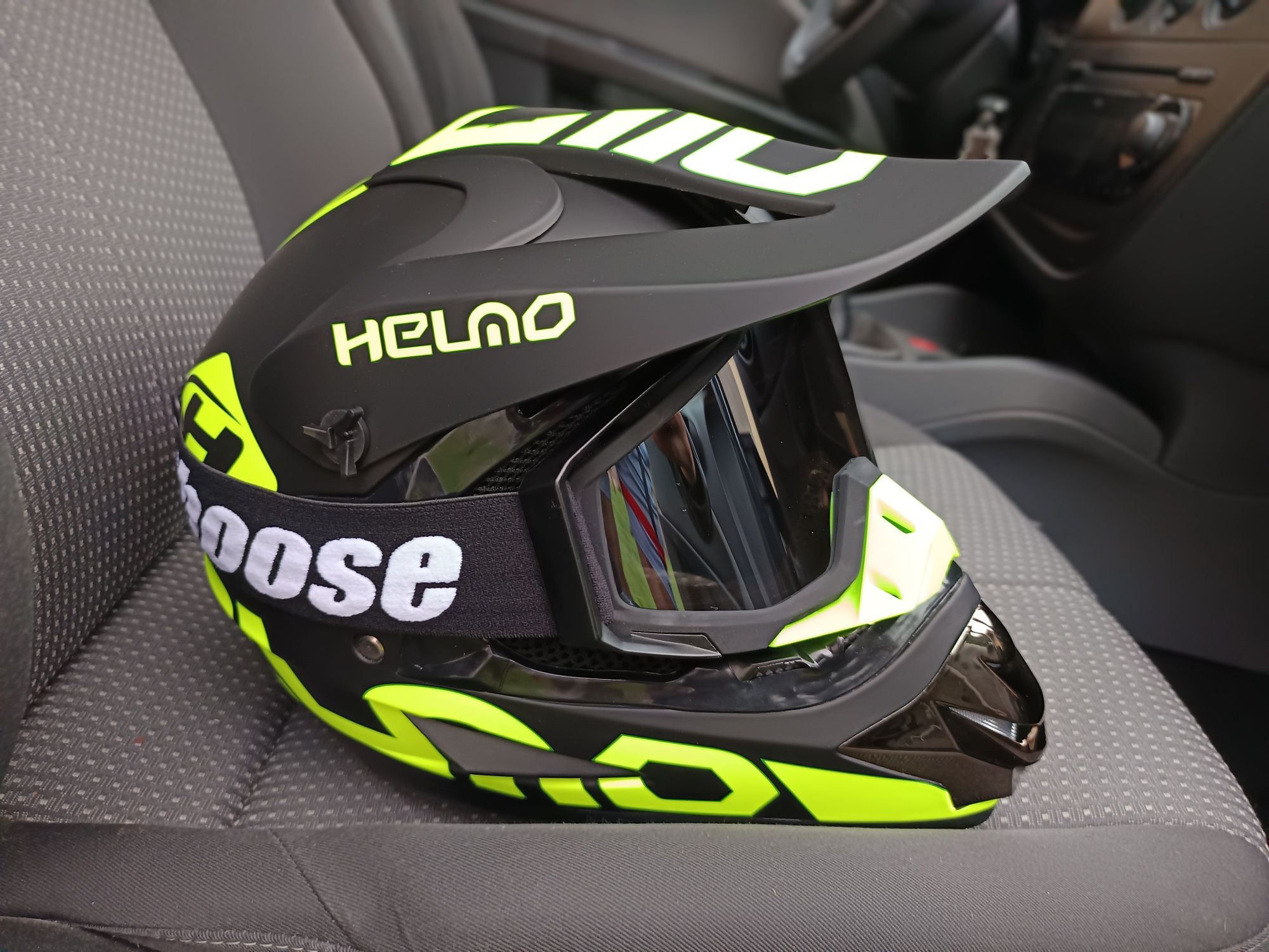 Kask na Cross Quad Rower Hulajnogę+ gogle