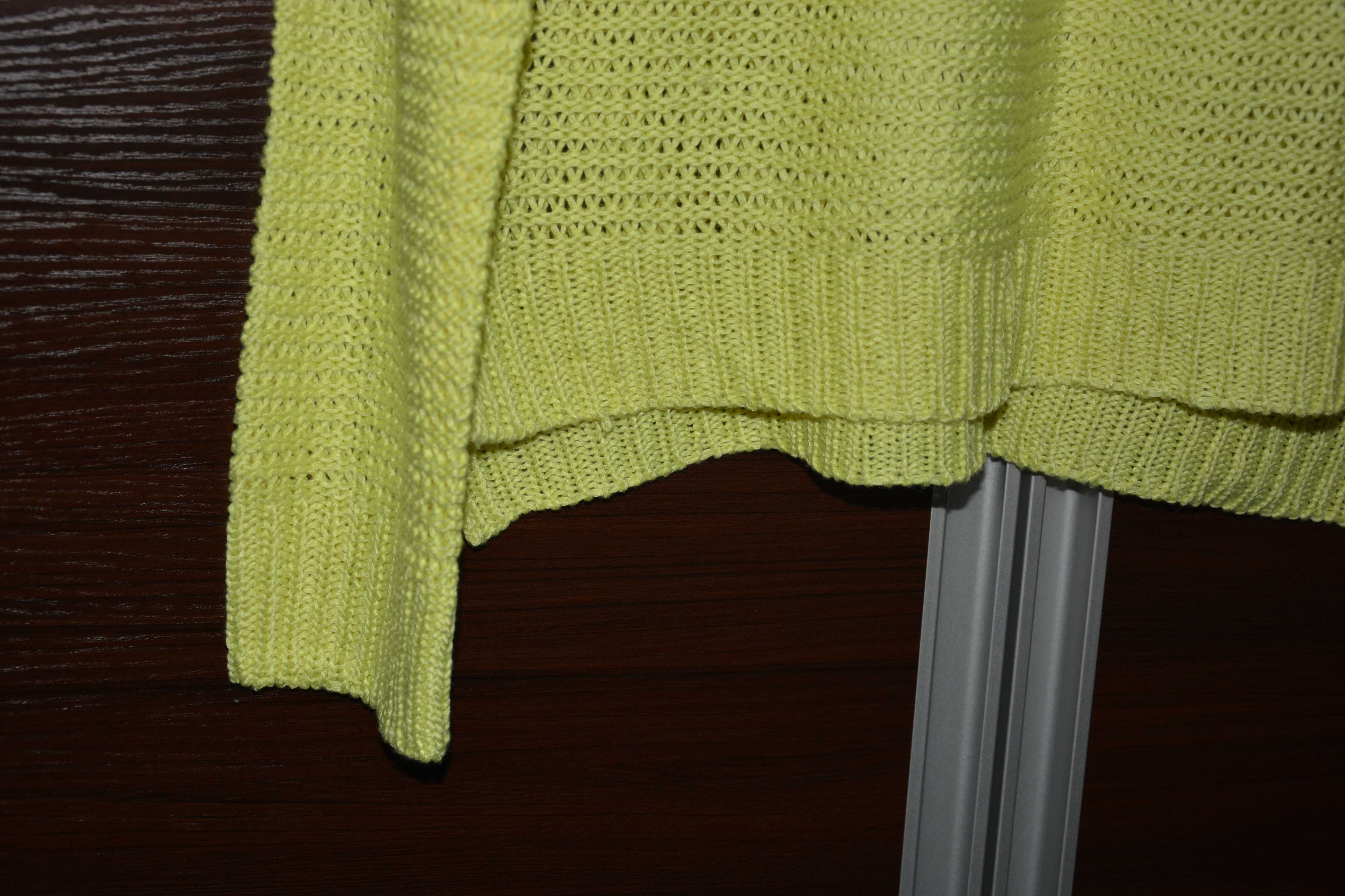 Neonowy żółty limonkowy sweter Sinsay