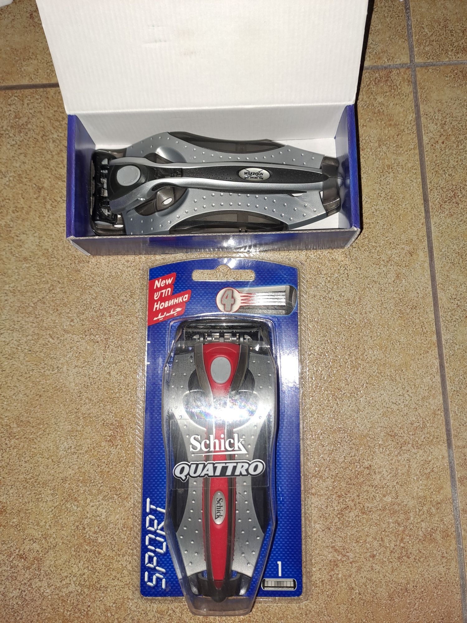 Станок для бритья Wilkinson sword QUATTRO TITANIUM и Schick QUATTRO пр