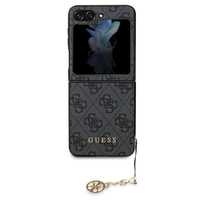 Etui Guess 4G Charms Collection Na Samsung Galaxy Z Flip 5 - Szare