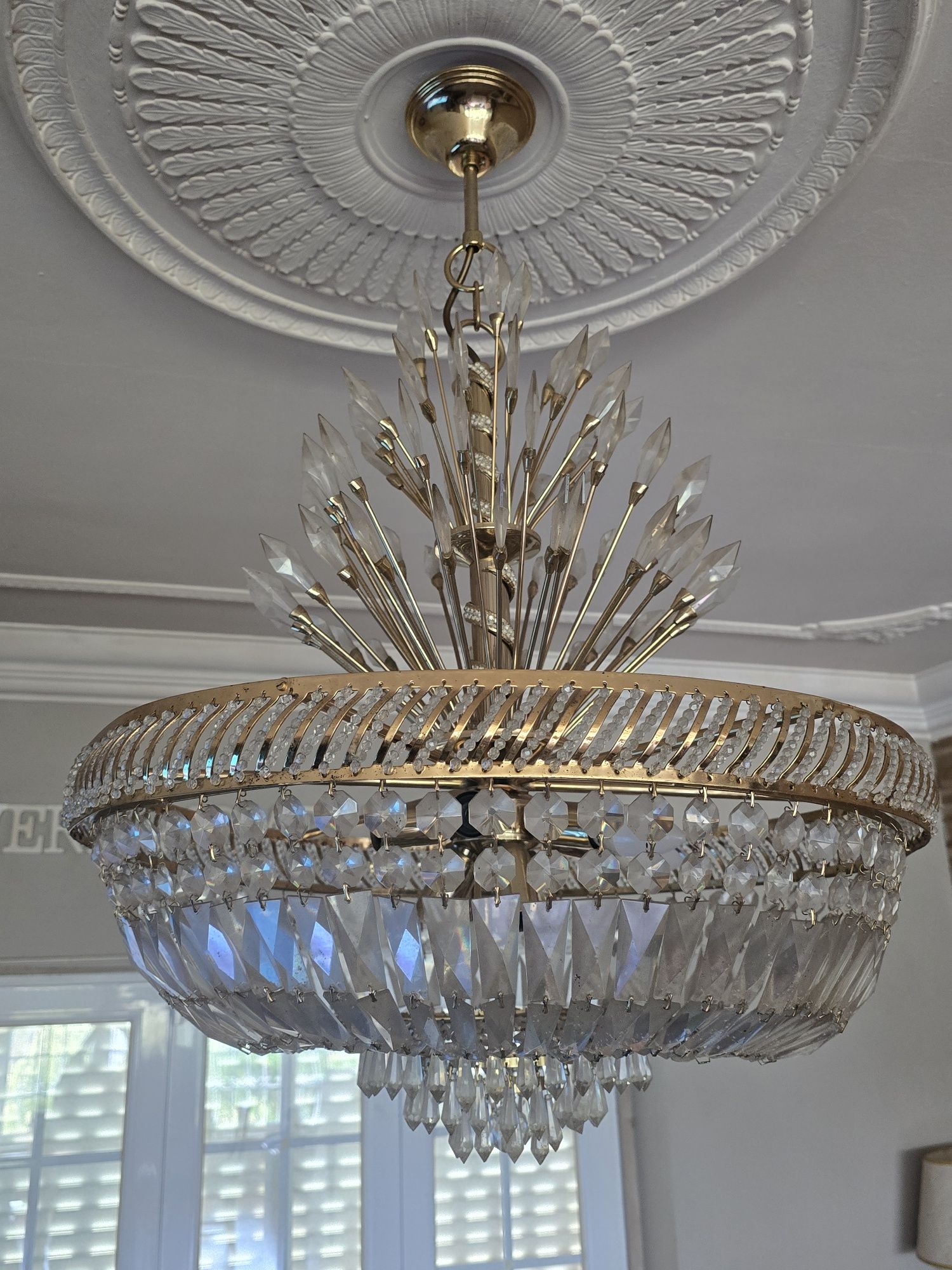 Conjunto de 2 candeeiros de cristal