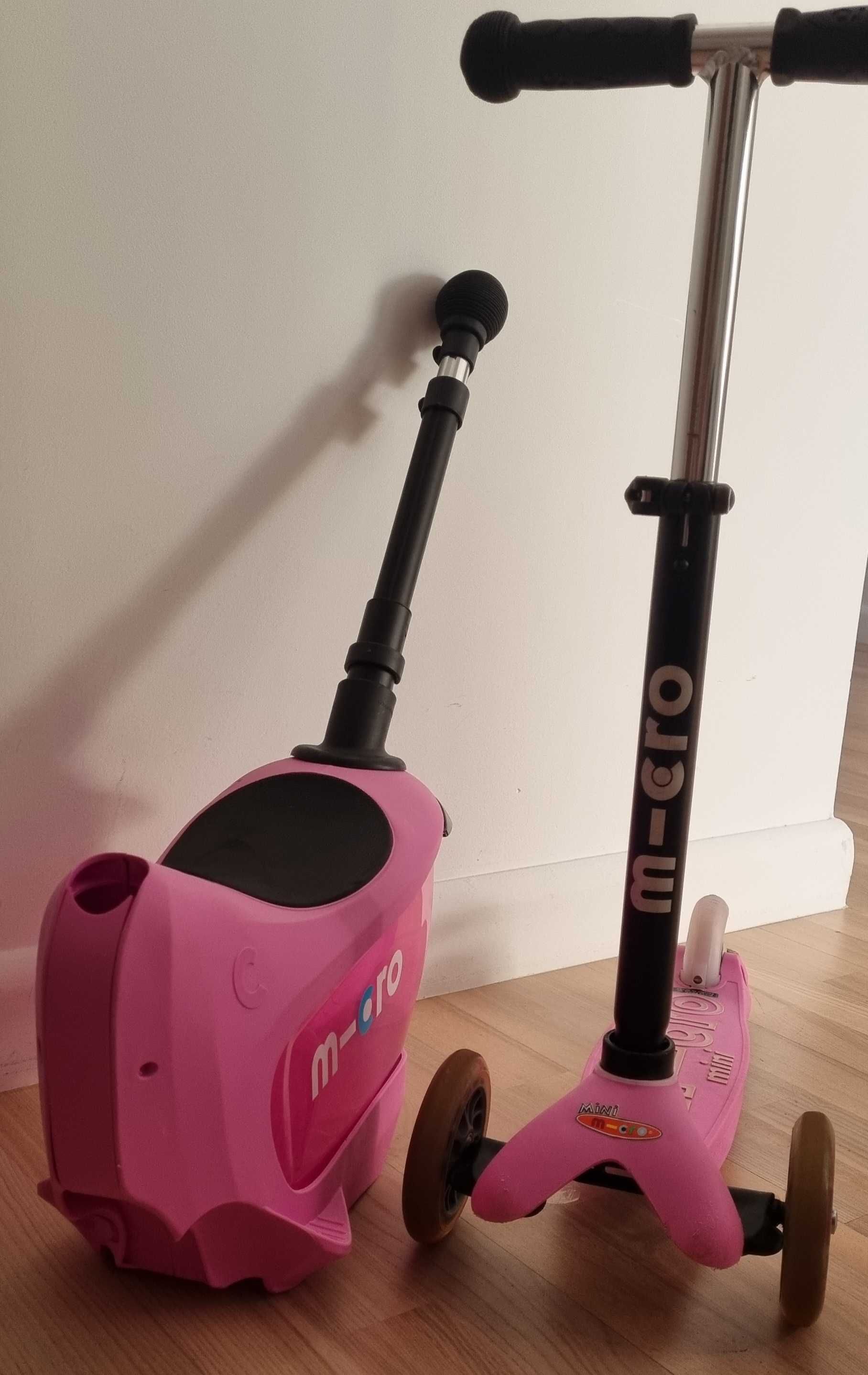 Micro Jeździk I Hulajnoga Mini2Go Deluxe Plus Różowy