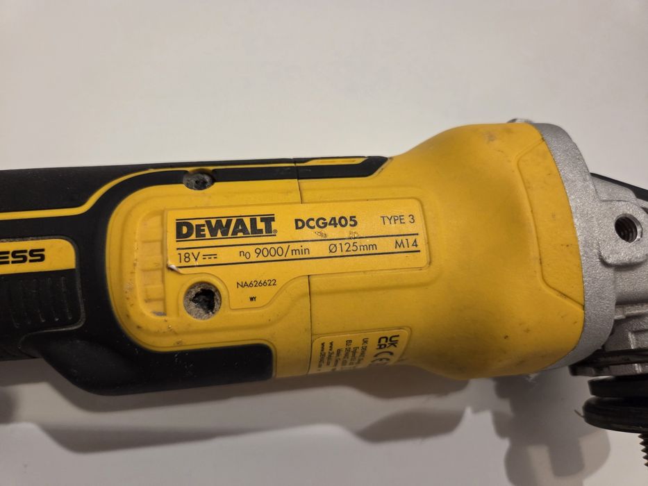 Szlifierka kątowa DeWalt DCG405 ROCZNIK 2025 + AKU 9.0 AH