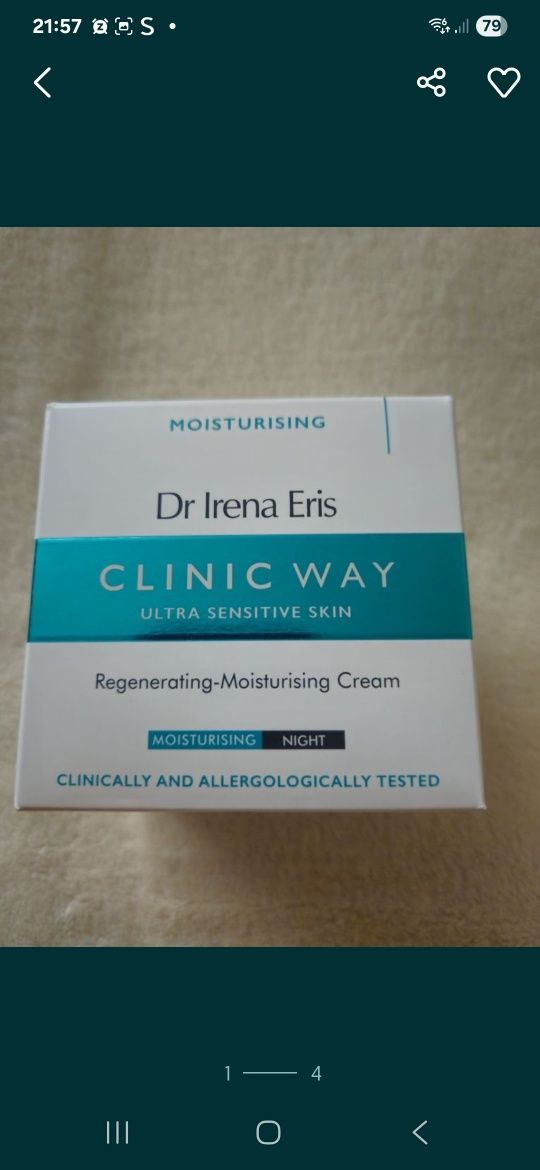 Dr Irena Eris Clinic Way Dermokrem Regenerująco-Nawilżający Na Noc 50m