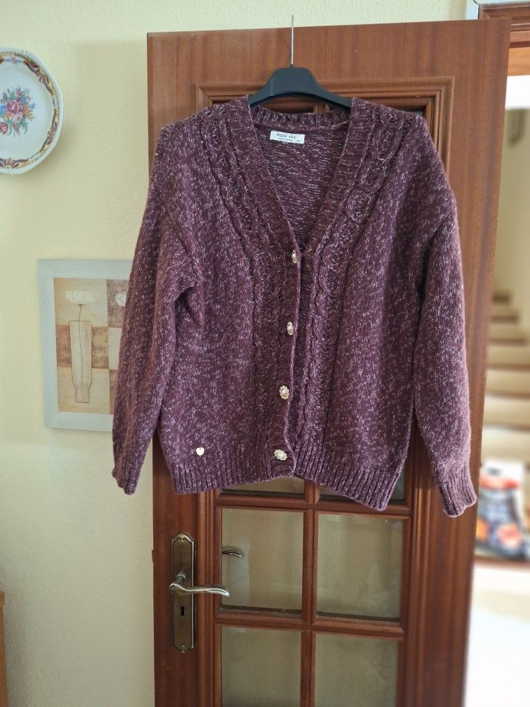 Lote de 20 blusas de malha e 2 casacos Moda Ana e Nana Moda Girls