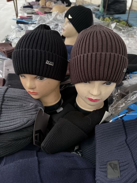 Чоловічі Теплі Шапки Брендові (Armani, Boss, Adidas)