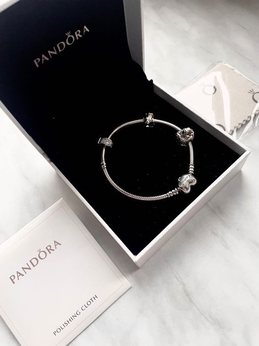 Браслет Pandora family tree срібний із намистинами