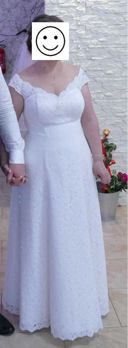 Koronkowa suknia ślubna XL 42-46