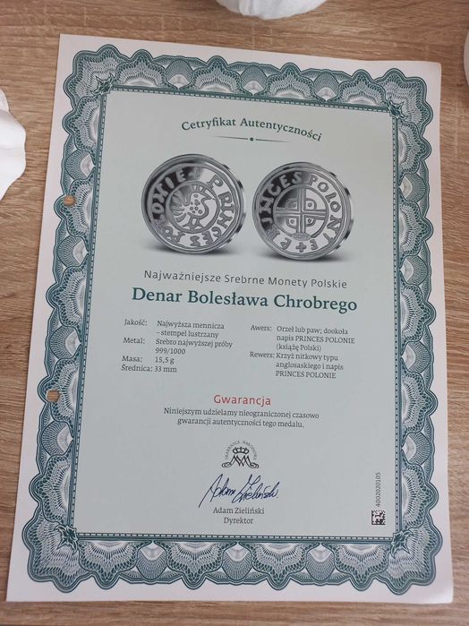 Denar Bolesława Chrobrego-pierwsza moneta z nazwą Polski