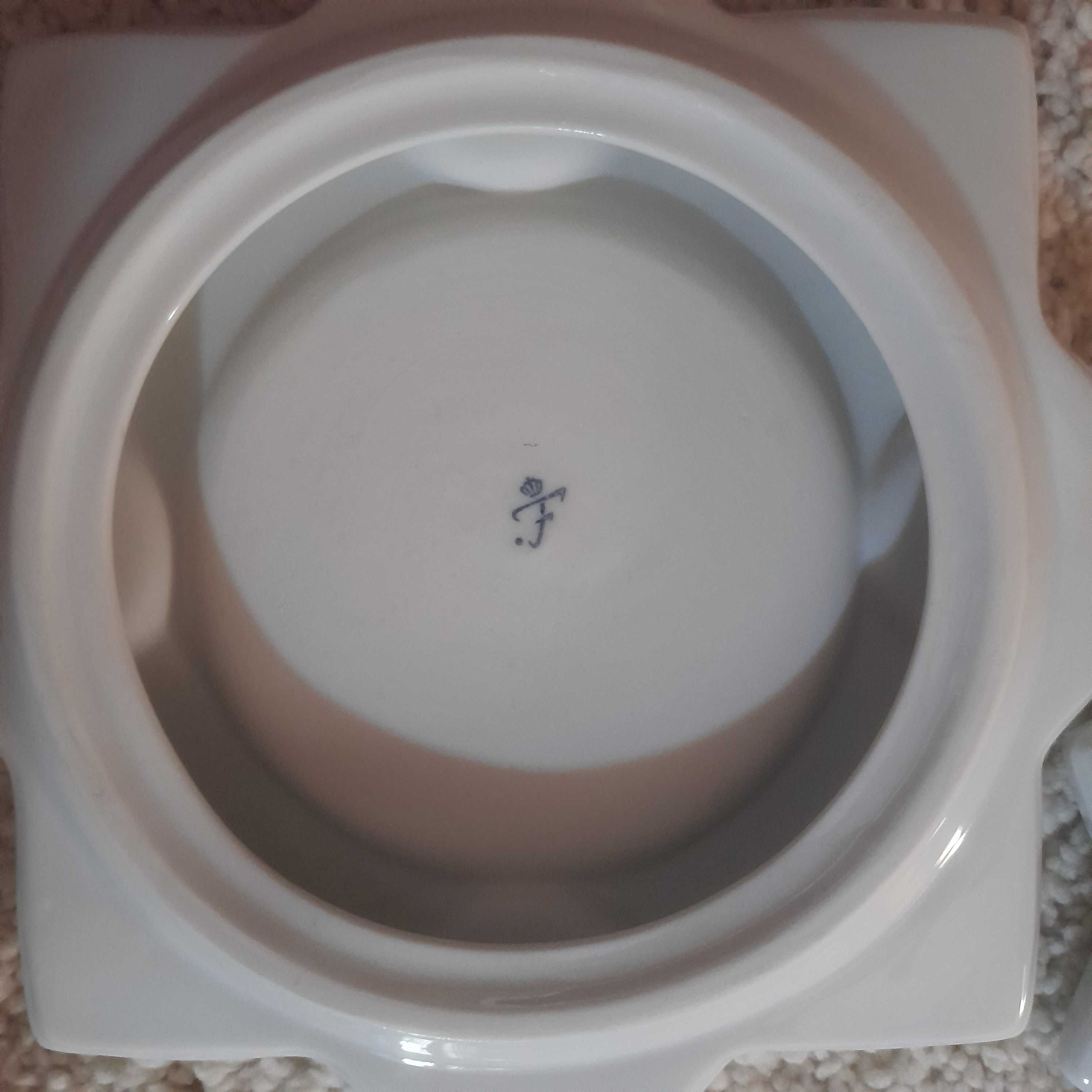 Komplet Furstenberg porcelanowe gwiazdy. Złocenia.
