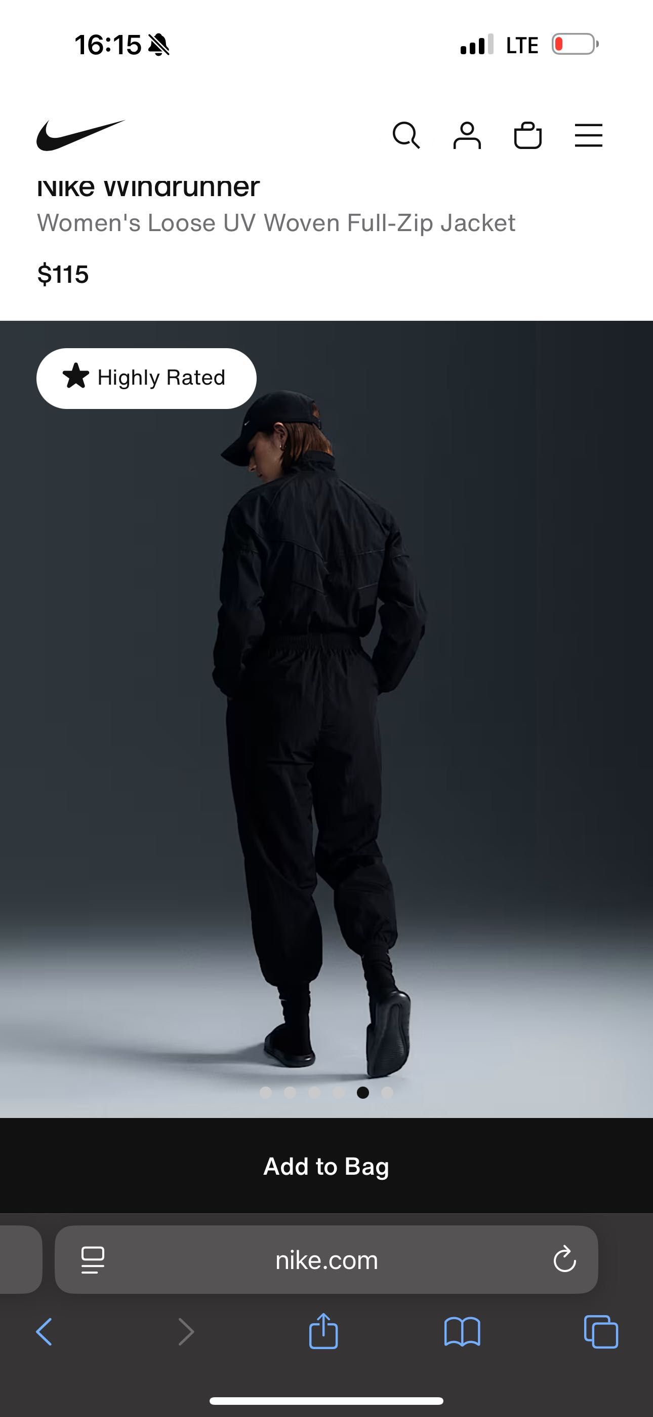 Жіноча куртка Nike Windrunner