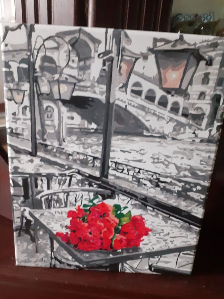 Нарисованная картина! Размер 40×50!