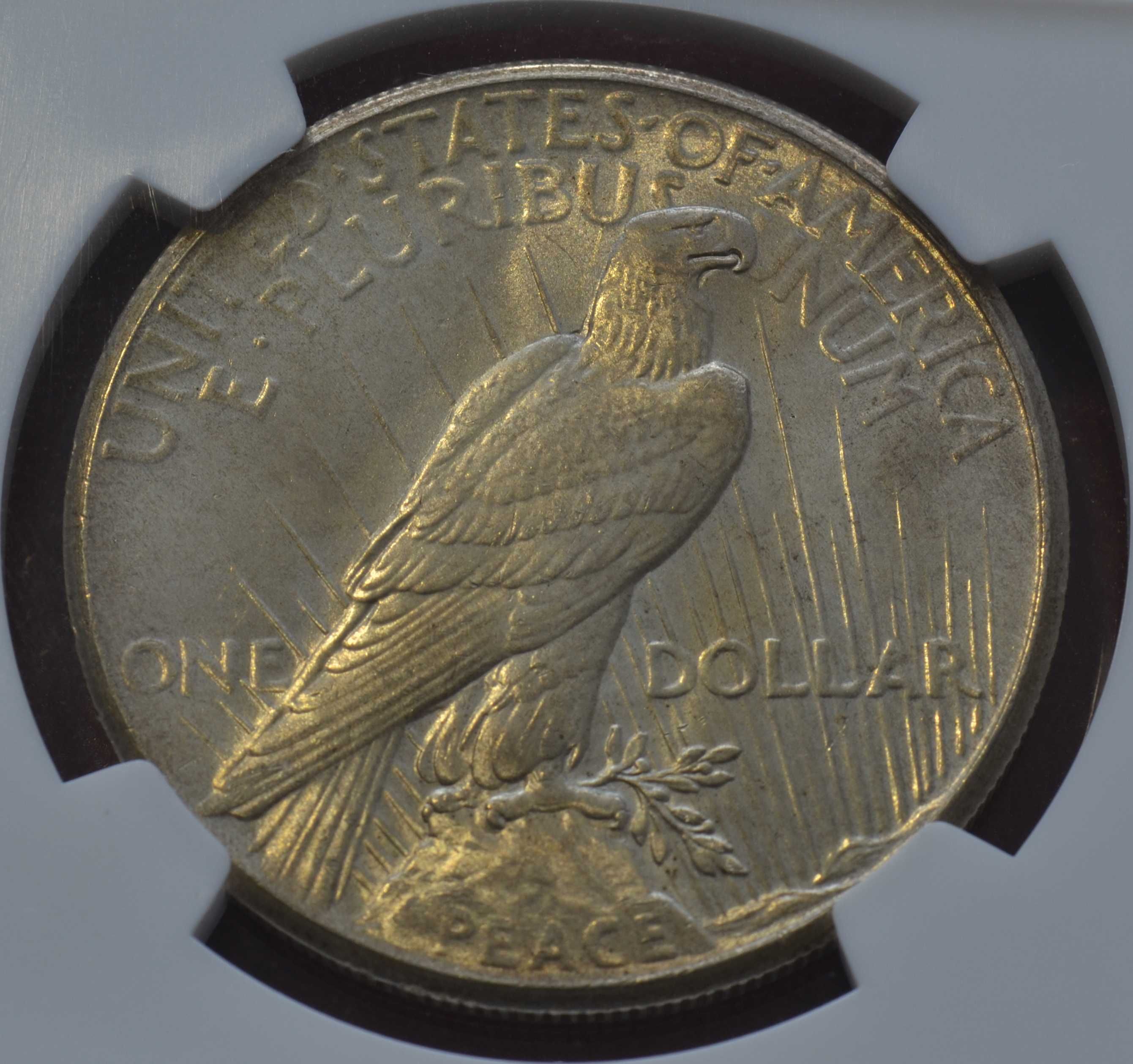 Мирний Долар/Peace Dollar 1925р, MS 65 США. Слаб NGC, Срібло
