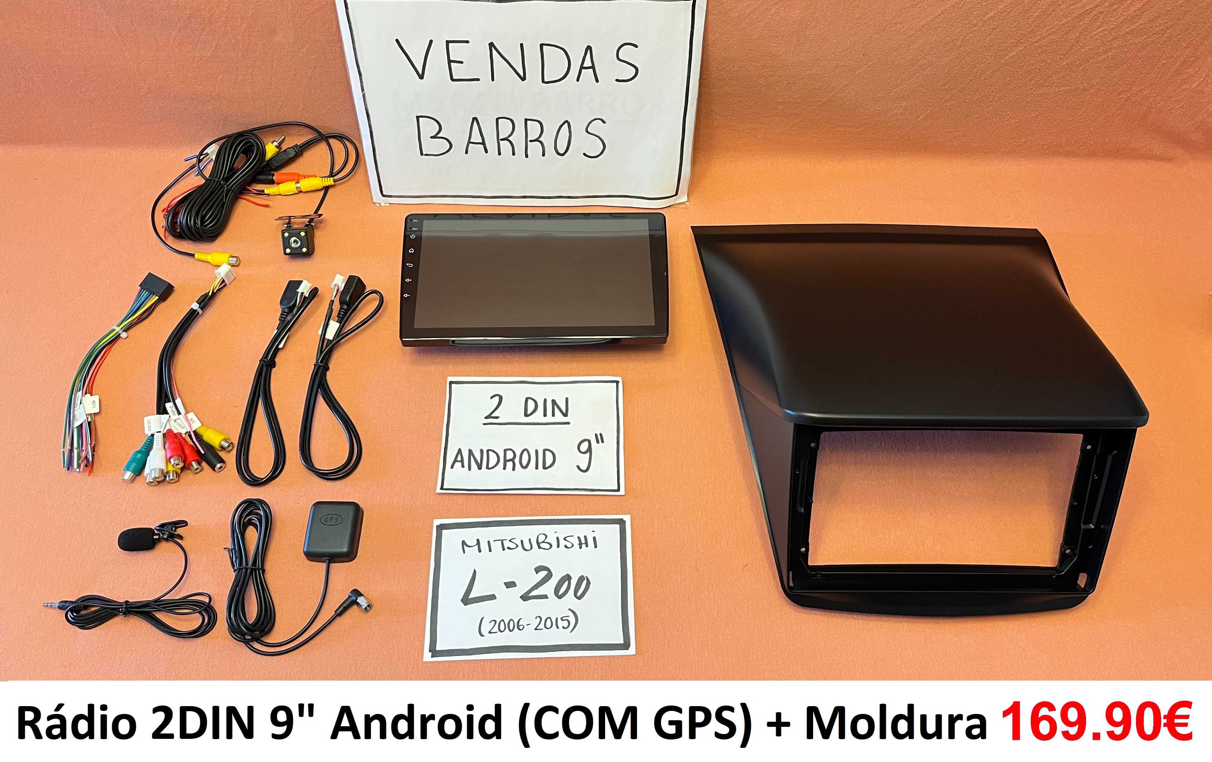 (NOVO) Rádio 2DIN • Mitsubishi L200 • [4+32GB] Android • L-200 Strakar