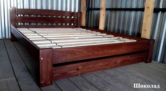 Ліжко Ейфорія з масиву дерева сосна.Кровать дерев"яна.Доставка