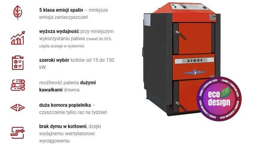 Kocioł piec Atmos DC18S i inne - nowe