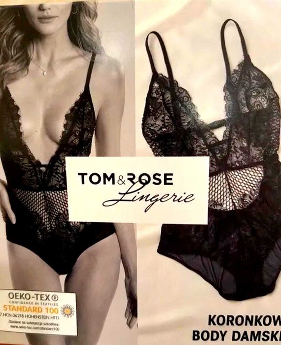 Боді чорне мереживо