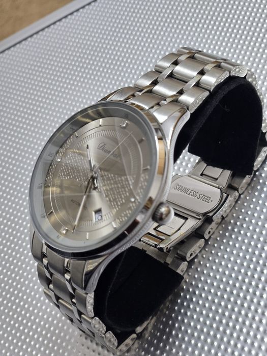 Zegarek męski Dianpai – AUTOMATIC – stalowy, elegancki, minimalistyczn