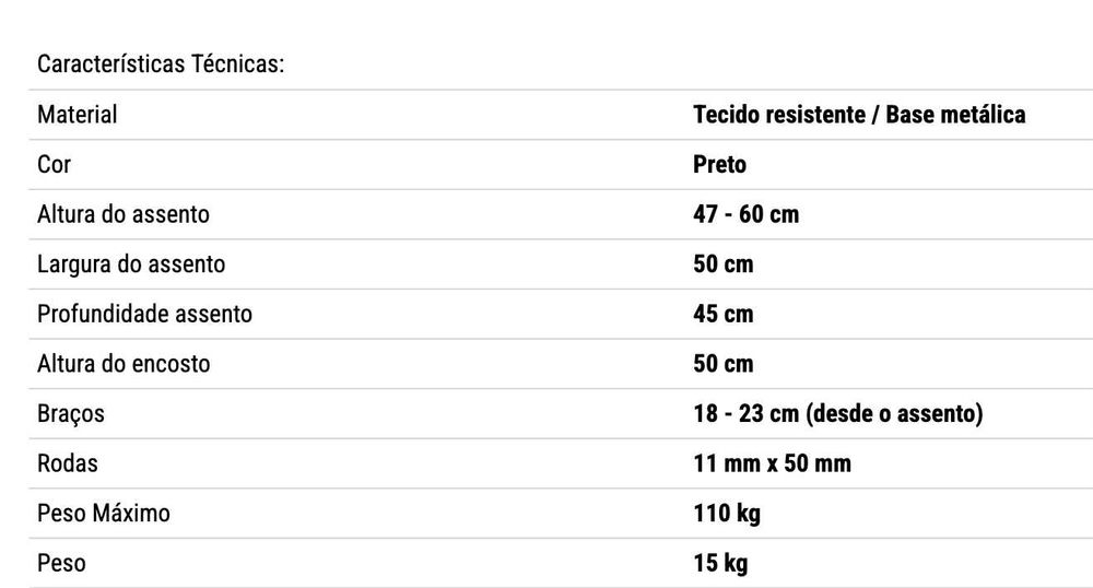 Cadeira de escritório de design