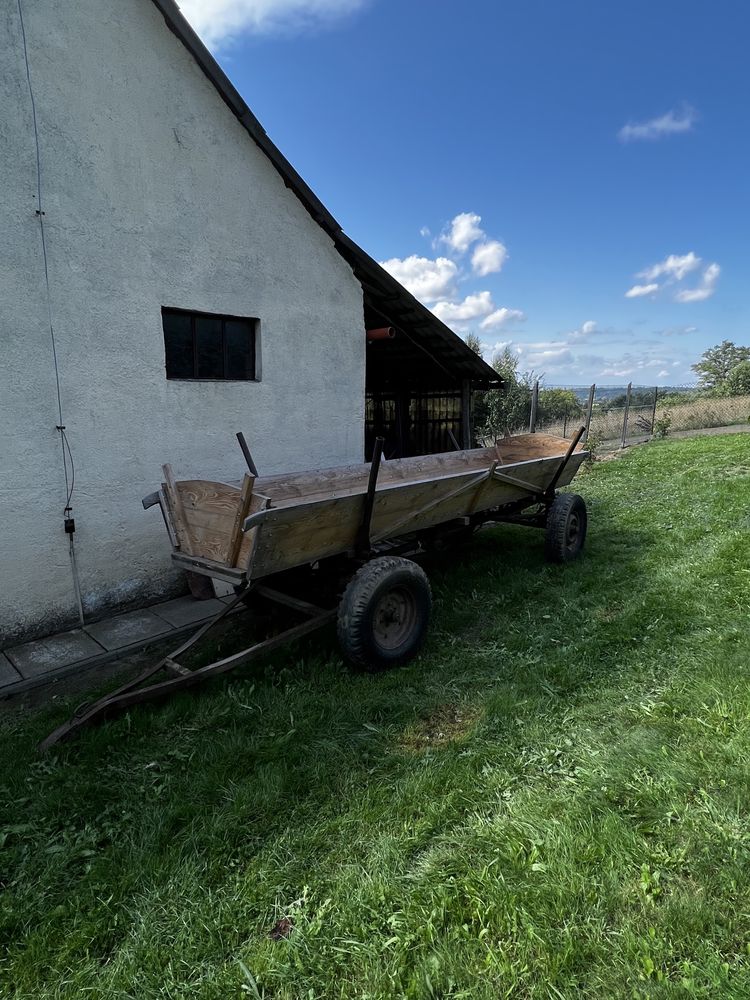 Wóz rolniczy drabiniasty/ciągnikowy konny zbiornik nowe deski