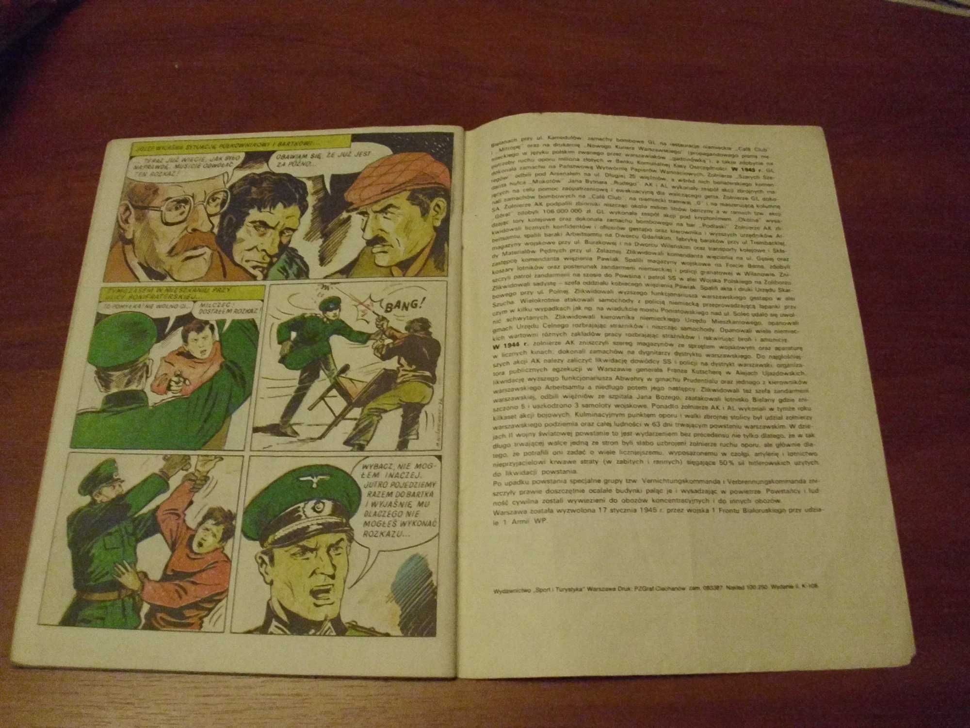 Komiks Kapitan Kloss - Wyrok wyd.II - 1987r.
