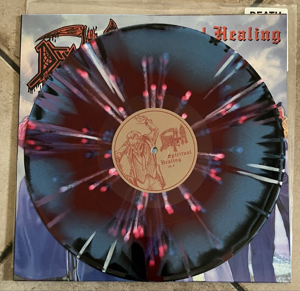 Death - Spiritual Healing LP Custom Tri-Color Merge with Splatter…
