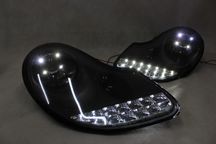Lampy przednie przód PORSCHE BOXSTER 96-04 / 911 996 LED BLACK TUNING
