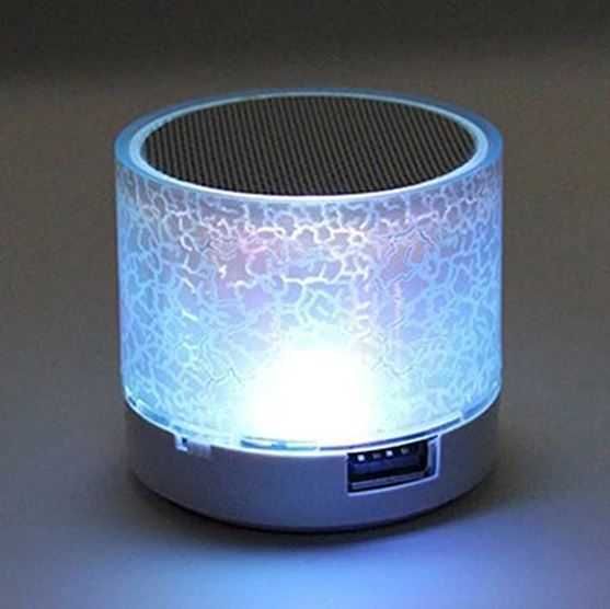 Coluna Portátil com LED e Bluetooth