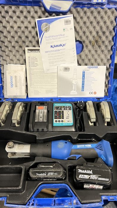 Po serwisie Zaciskarka uponor klauke mini 2 zczeki ladowarka baterie