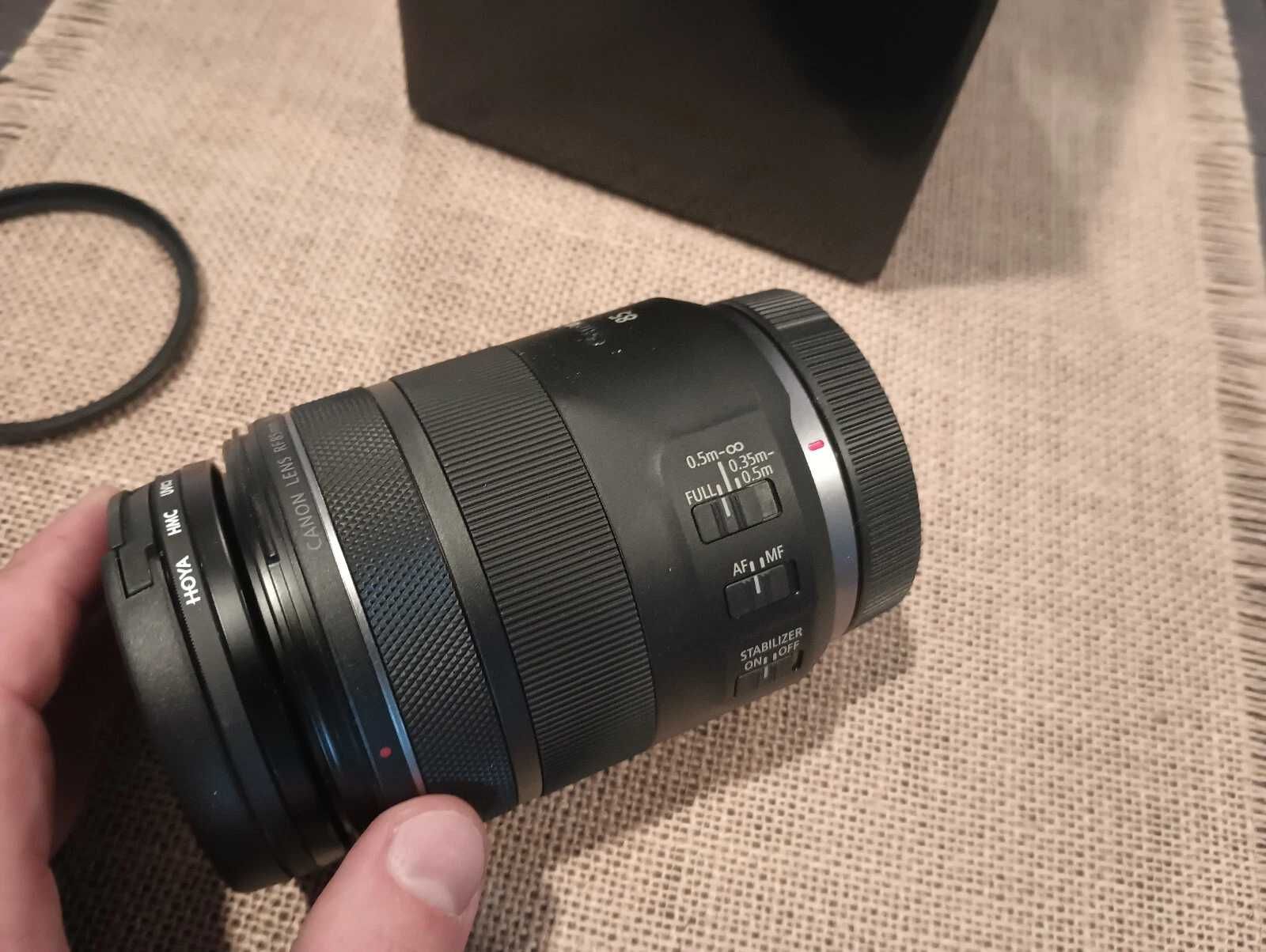 Średni teleobiektyw Canon RF 85mm F/2 Macro IS STM filtrem UV