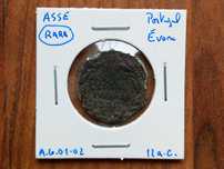 Moeda Asse de Évora 12a.c. (Rara)