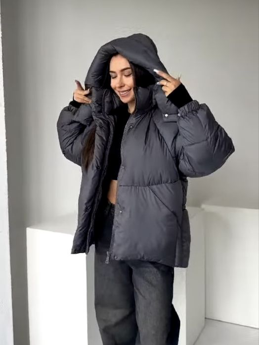 Тепла куртка пуховик М