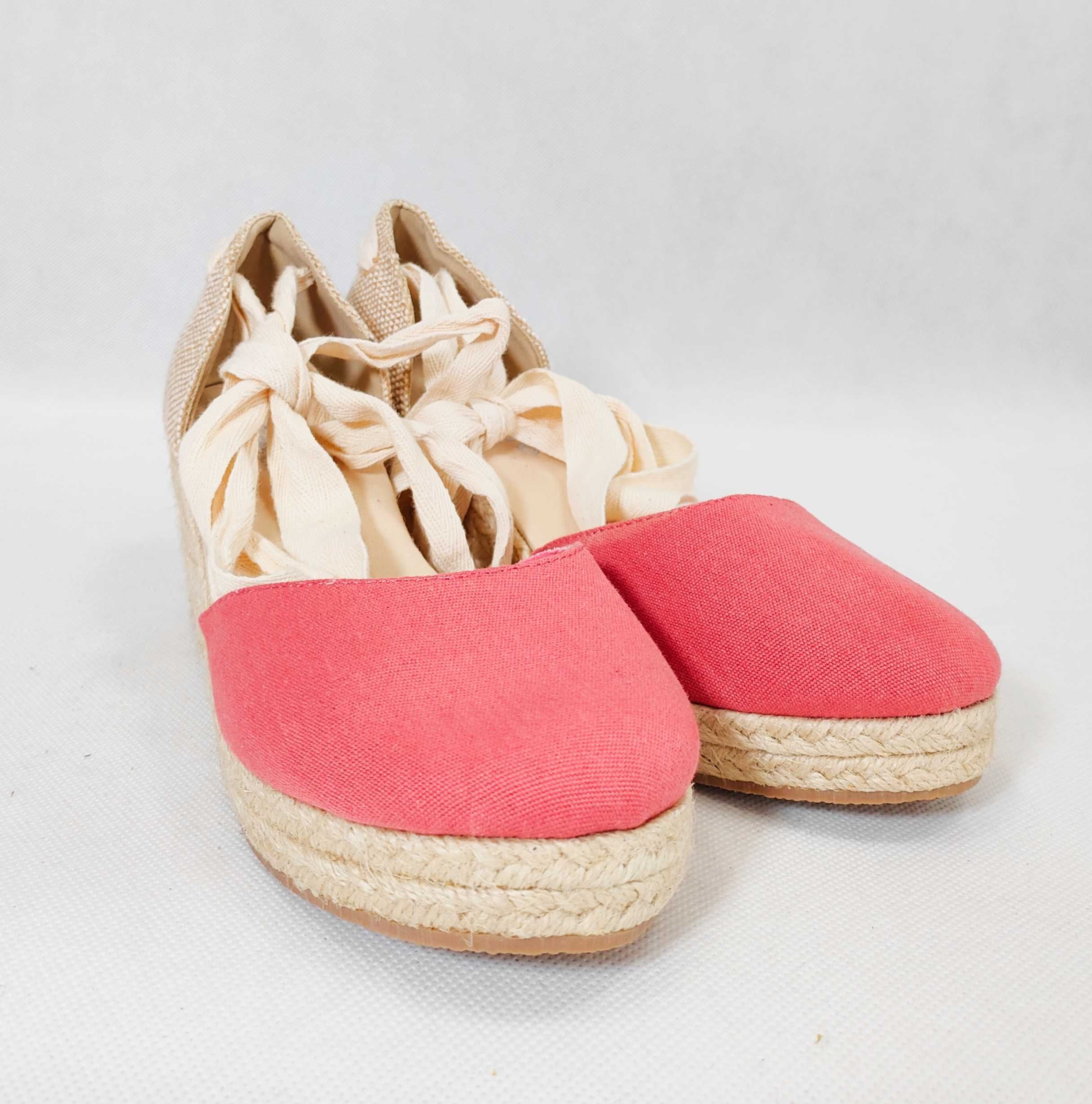Espadryle damskie na słomianej koturnie LA REDOUTE 23,0 cm 36 BD0056A