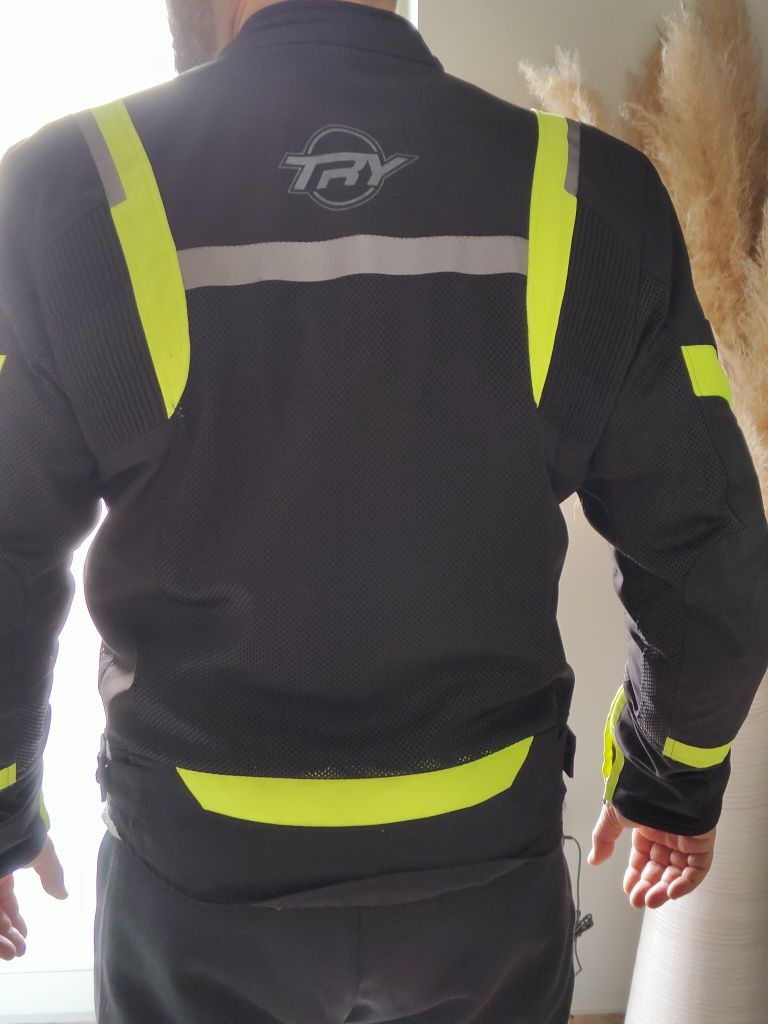 Casaco moto try perfurado