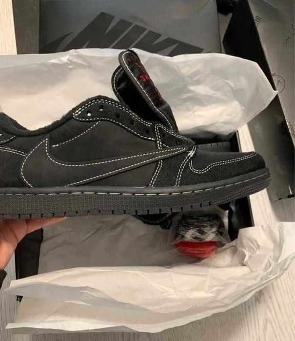 Buty meskie Mokasyny Jordan_1_Retro_Low_OG_SP_Travis_Scott_Black 39