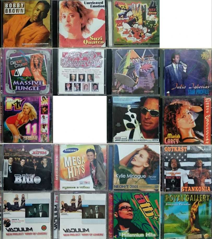 Музыкальные компакт диски cd-da, зарубежная музыка