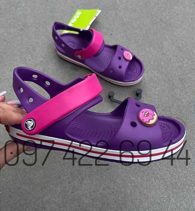 Новинка Дитячі сандалі для дівчаток та хлопчиків крокс Crocs Sandal