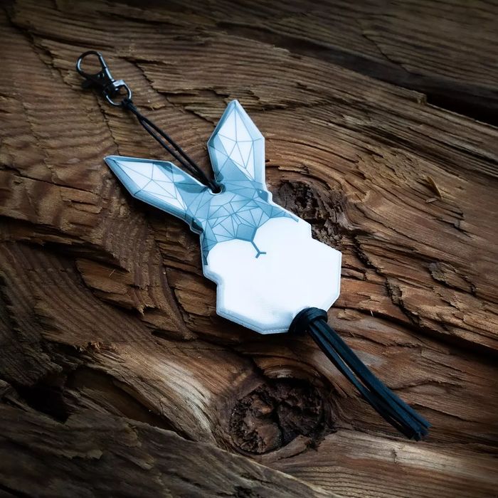 Breloczek odblaskowy Origami - Zając. M&G