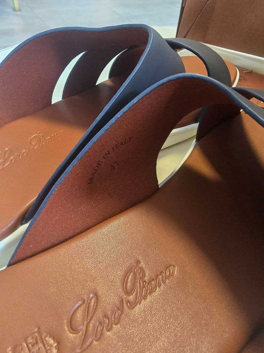 Loro Piana Шльопанці Лоро піана, Шлепанцы мужские тапки сланці шльопки