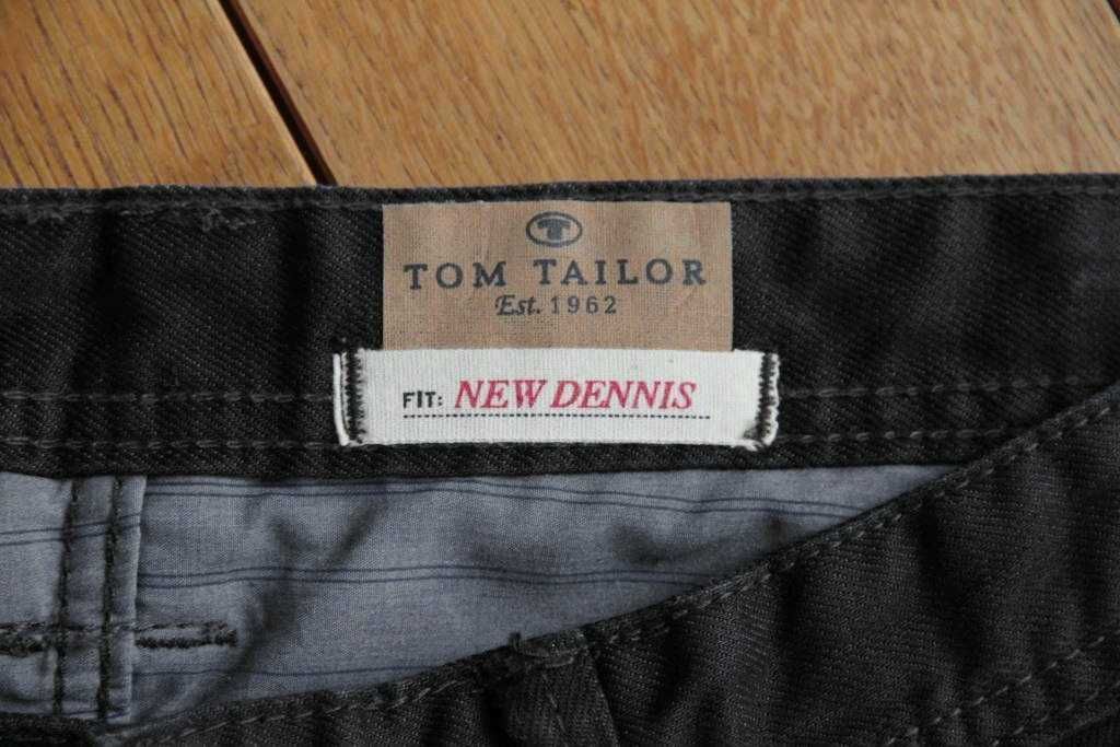 Джинсы черно-синие прямые W30-32 L30 Tom Tailor 'New Dennis'