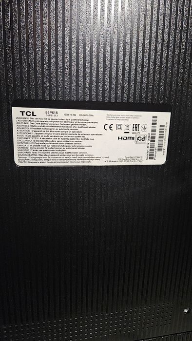 Telewizor 4K 55cali tcl 55P615
