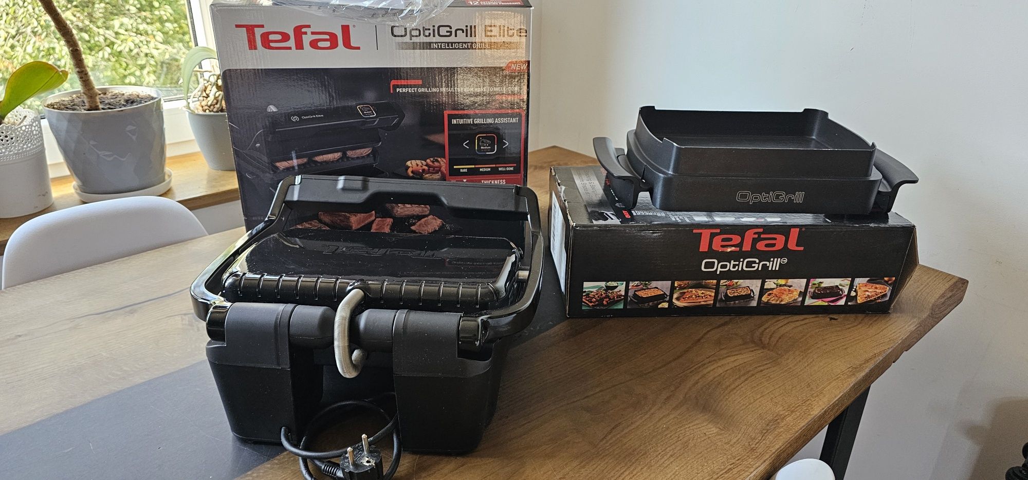 Tefal Optigrill Elite Czarny + Forma do pieczenia